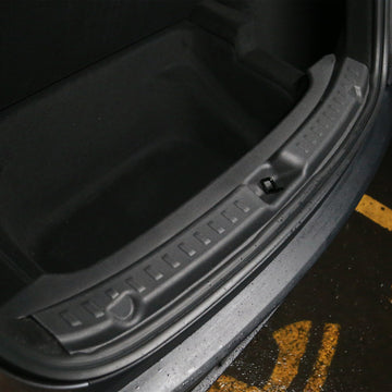 Anti-scratch rear bumper protector for Tesla Model Y 2025+, seamlessly fitting to protect against scratches and wear.